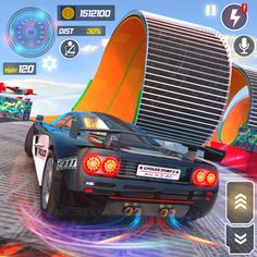 Police Car Stunts Racing Games - Screenshot 1