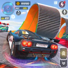 Police Car Stunts Racing Games - Screenshot 1