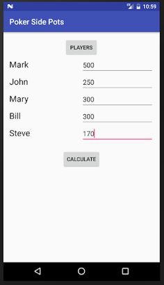 Poker Side Pots - Screenshot 1