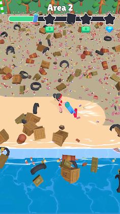 Clean the beach - Screenshot 2