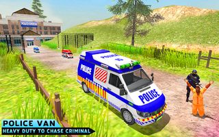 Police Car Van Driving Game 3D - Screenshot 2