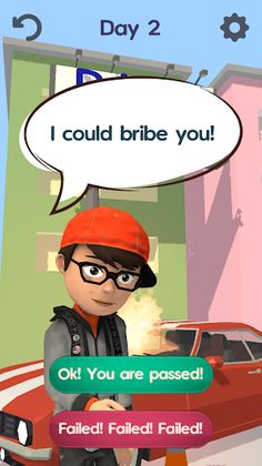 Driving Test-3D car simulation - Screenshot 4