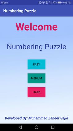 Numbering Puzzle - Screenshot 1