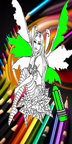 Myth & Fairy Coloring book - Screenshot 3
