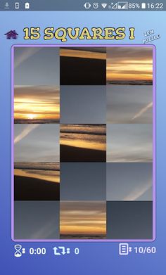 15 Squares I - Sunset Jigsaw ( - Screenshot 4