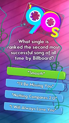 90s Music Trivia Quiz Game - Screenshot 1
