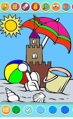 Coloring beautiful scenery - Screenshot 2