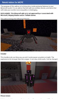 Addon ReTold for Minecraft PE - Screenshot 1