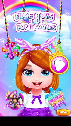 Unicorn Pop It Fidget Game - Screenshot 1