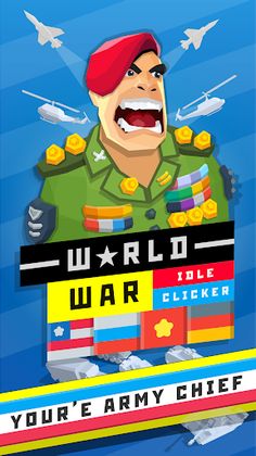 World war: idle clicker - Screenshot 1