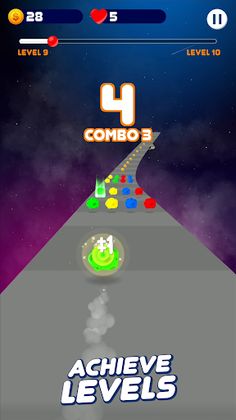 Space Road: color ball game - Screenshot 4