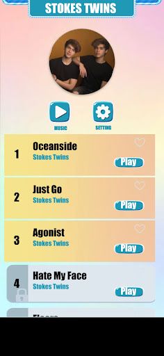Stokes Twins Music Tiles Game - Screenshot 1