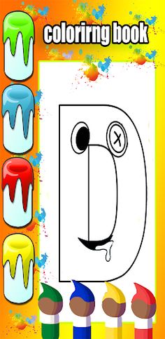 rainbow alphabet lore coloring - Screenshot 2