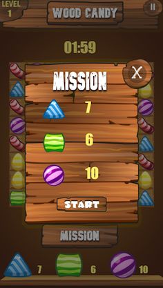 Wood Candy Match 3 - Screenshot 2