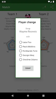 Balance your teams - Screenshot 4