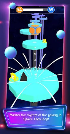 Space Tiles Hop: Premium - Screenshot 2