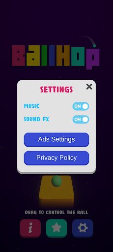 Magic Ball Jump on Space Tiles - Screenshot 2