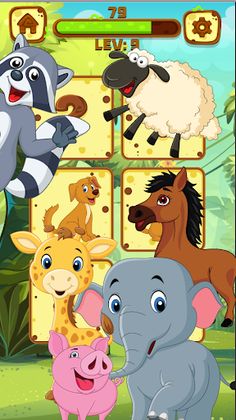 animals kid matching games - Screenshot 4