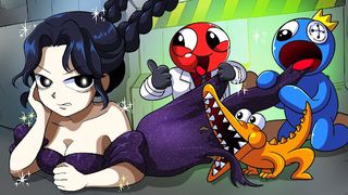 Wednesday VS rainbow friends - Screenshot 1