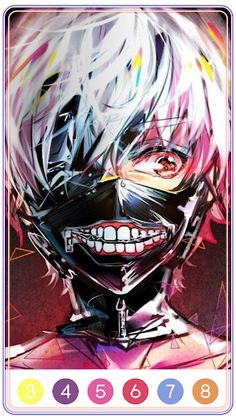 Tokyo Ghoul Paint by Number - Screenshot 4