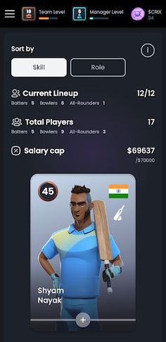 Cricket Star Manager - Screenshot 2