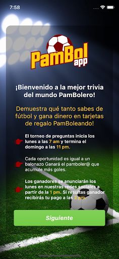 PamBol App - Screenshot 1