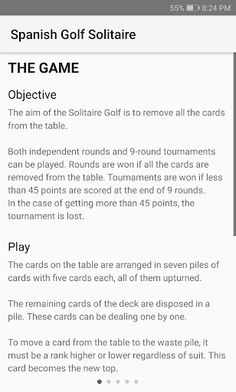 Spanish Golf Solitaire - Screenshot 4
