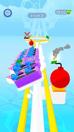 Roller Coaster Level Up - Screenshot 4