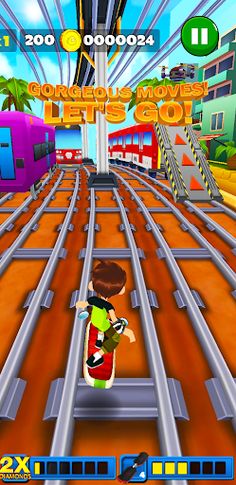 Ben Omnitrix Subway aliens Run - Screenshot 1