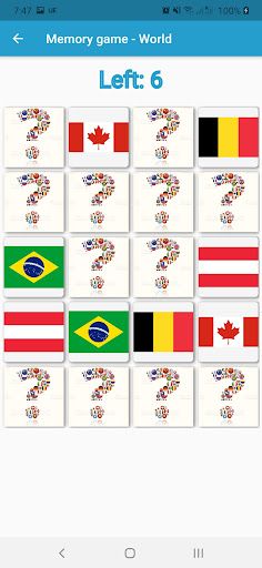 Memory game - World - Screenshot 3