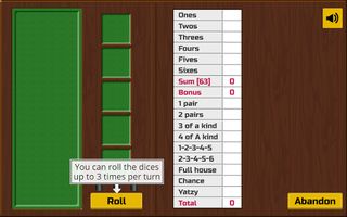 Yatzy Solitaire Lite - Screenshot 3