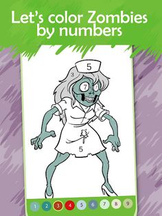 Zombie Coloring Book by Number - Screenshot 1