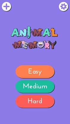 Animals Memory Game for kids - Screenshot 1