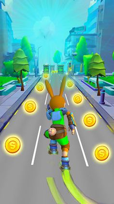 Rabbit Runner Pet Running Game - Screenshot 2