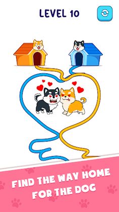 Doge Rush : Draw Home Puzzle - Screenshot 2