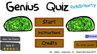 Genius Quiz Rick&M - Screenshot 1