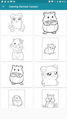 Little Hamster Coloring Pages - Screenshot 2