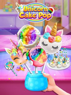 Unicorn Cake Pop - Sweet Food - Screenshot 1