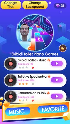 Skibidi Toilet Music Tiles Mix - Screenshot 1