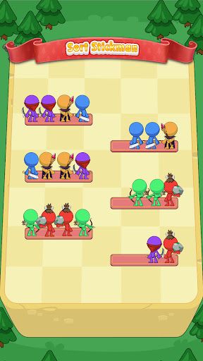 Stickman Sort: Color Puzzle - Screenshot 2