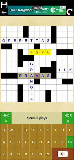 Crossword Puzzle - Screenshot 1