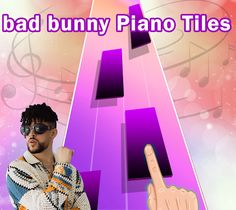 bad bunny piano game Tiles - Screenshot 2
