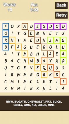 Word Search Puzzle - Screenshot 1