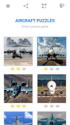 Jigsaw Aircraft Mosaic Puzzles - Screenshot 1