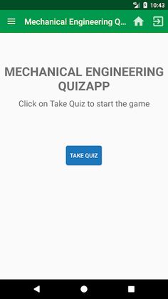 Mechanical Engineering QuizApp - Screenshot 1