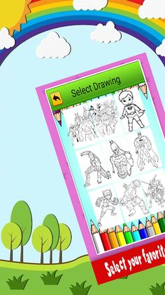 Hero Super Coloring book - Screenshot 3