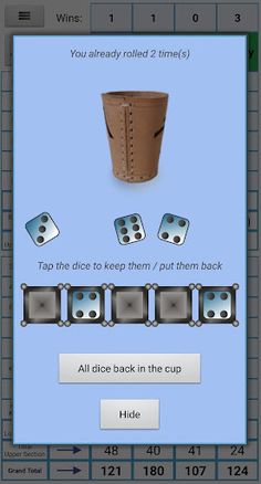 Kamikazee Dice Score Card - Screenshot 2