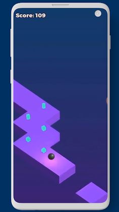 GAME GPS zigzag and jump fun g - Screenshot 2