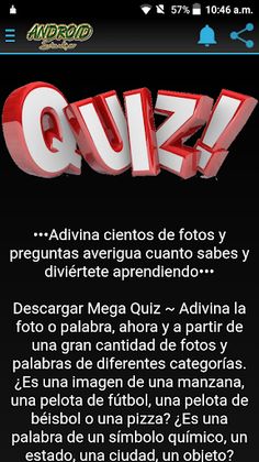 Mega Quiz ~ Adivina la fotogra - Screenshot 1