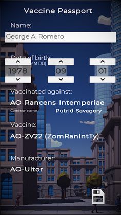 Zombie Virus Passport QR Code - Screenshot 3